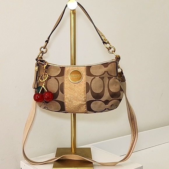 Coach Y2K  Signature Stripe Demi SOHO / Crossbody Bag - Picture 1 of 16